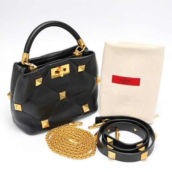 VALENTINO Black Leather Shoulder Bag - Picture 7 of 7